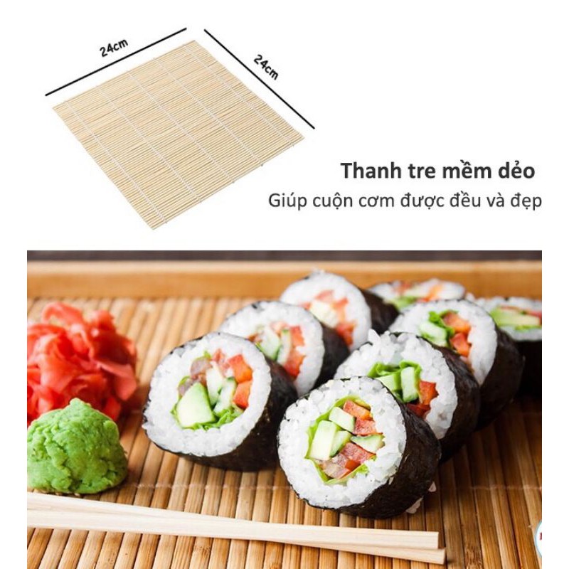 Mành Tre Cuộn Cơm Kimbap, Cuốn Sushi