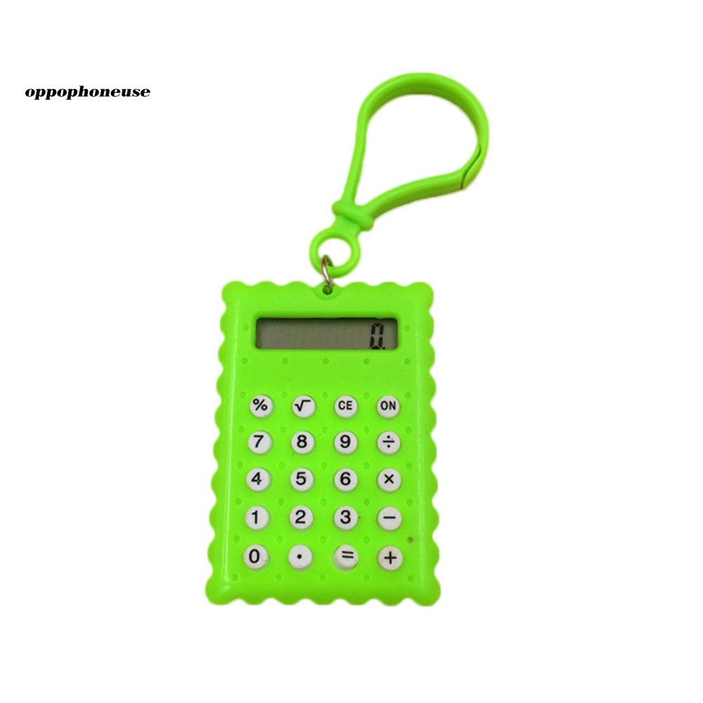 Máy tính bỏ túi mini thiết kế hình bánh quy đáng yêu tiện lợi