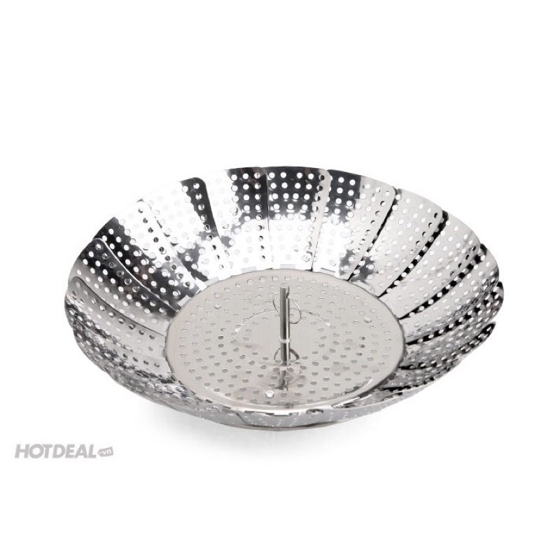Xửng Hấp Inox 3 Chân Gấp Gọn Khay Hấp Xôi Inox Xoè tiện ích cho các mẹ