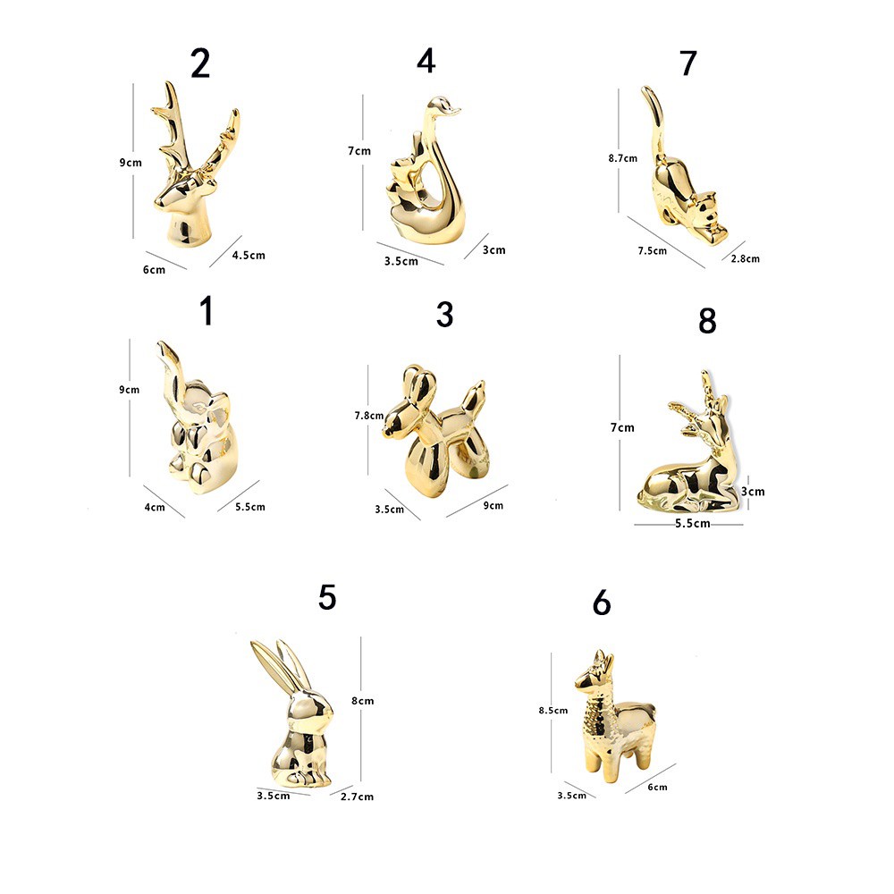 Tượng gốm tạo kiểu động vật trang trí đa dụng chất lượng cao