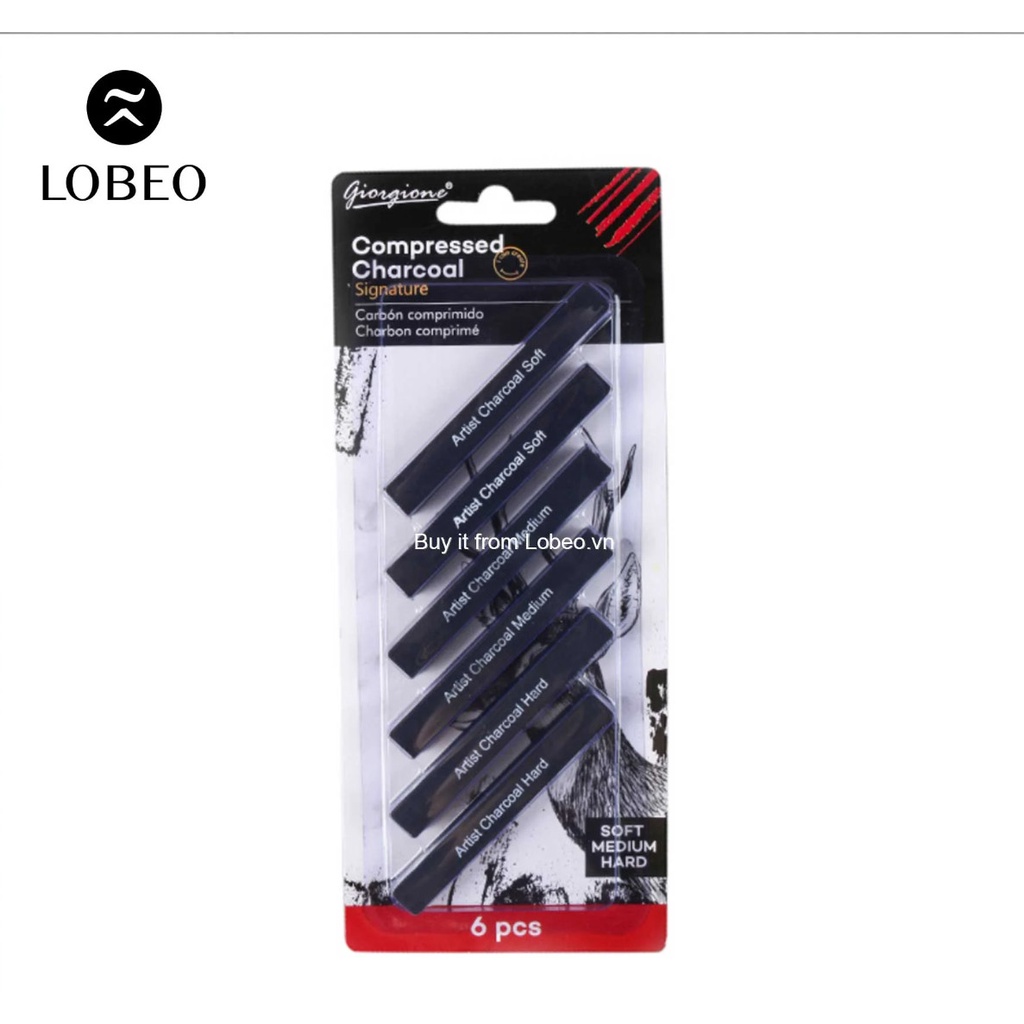 [LỖ STORE] Bộ 6 thanh than chì vuông Giorgione