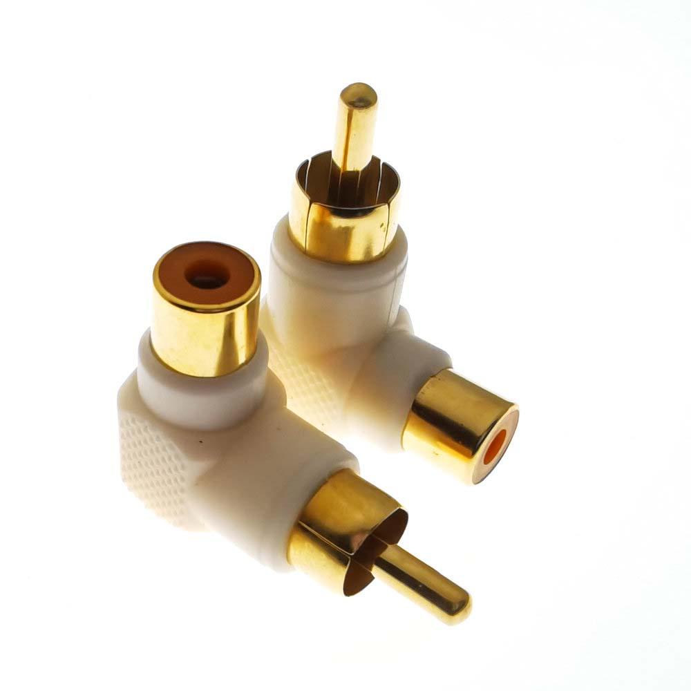 Bộ Chuyển Đổi Phích Cắm RCA Góc Phải 90 Độ