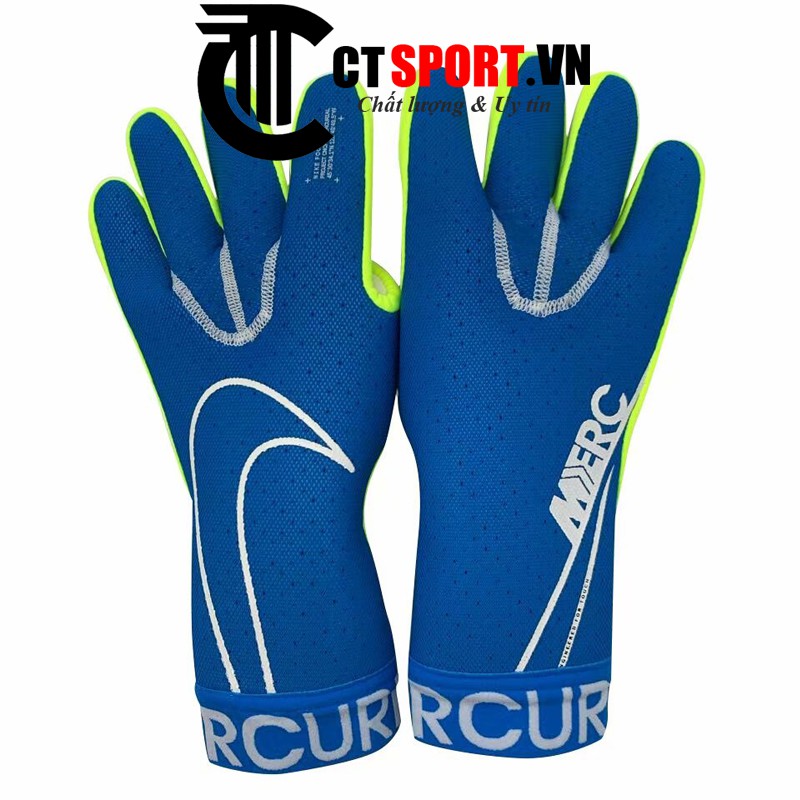 Găng tay thủ môn Mercurial Touch CTSPORT xanh biển ( Không Xương)