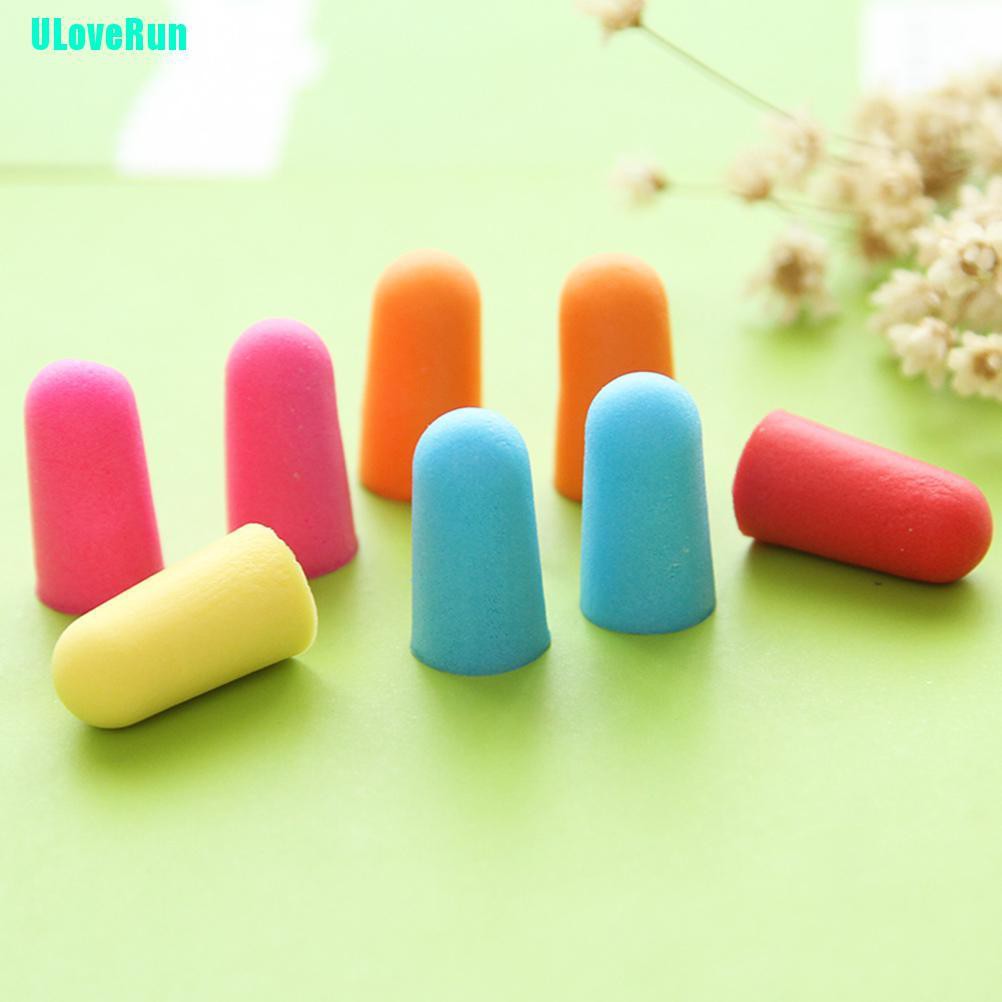 1 Cặp Nút Bịt Tai Chống Ồn Bằng Xốp Mềm Màu Kẹo