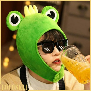 [Lovoski1] Mũ Ếch Mắt Hoạt Hình Mũ Đồ Chơi Trang Phục Hóa Trang