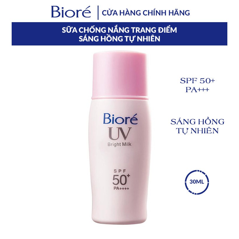 Sữa Chống Nắng Sáng Hồng Tự Nhiên Biore 30ml