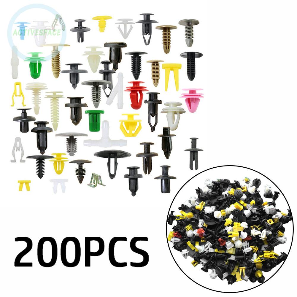 Set 200 đinh tán nhựa phụ tùng dành cho xe hơi