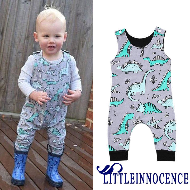 ❤XZQ-Dinosaur Kids Newborn Baby Boy Infant Print Romper Jumpsuit Bodysuit Outfits
