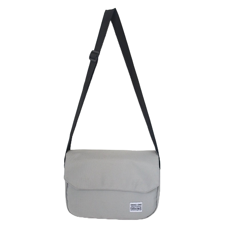 Túi Đeo Chéo Ngực Hình Vuông Nhỏ Màu Trơn Đơn Giản Phong Cách Đường Phố Nhật Bản / Đen / Xám / Xanh Lá Đậm Phong Cách Hàn Quốc Cho Nam Và Nữ