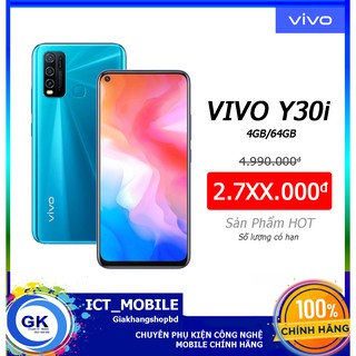 [Nguyên Seal] Điện Thoại Vivo Y30i 4GB/64GB - Hàng Chính Hãng