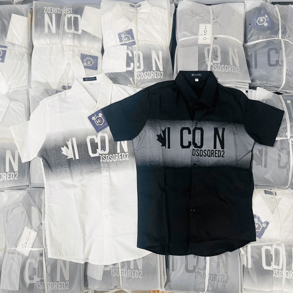 (HCM) ÁO SƠ MI TAY NGẮN LOGO ICCON ĐẲNG CẤP THỜI TRANG NAM LUXURY NAM TÍNH - CHẤT LƯỢNG CHO CÁC ANH EM KOKO MI FASHION