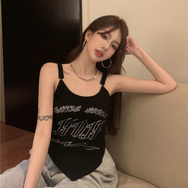 Two-line Tank Top with Korean Design Sense Top