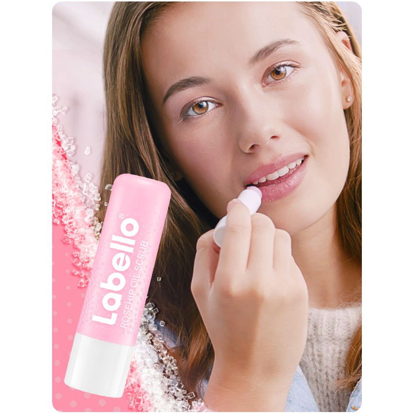 Son dưỡng kiêm tẩy da chết môi LABELLO Wild Rose Caring Scrub | BigBuy360 - bigbuy360.vn