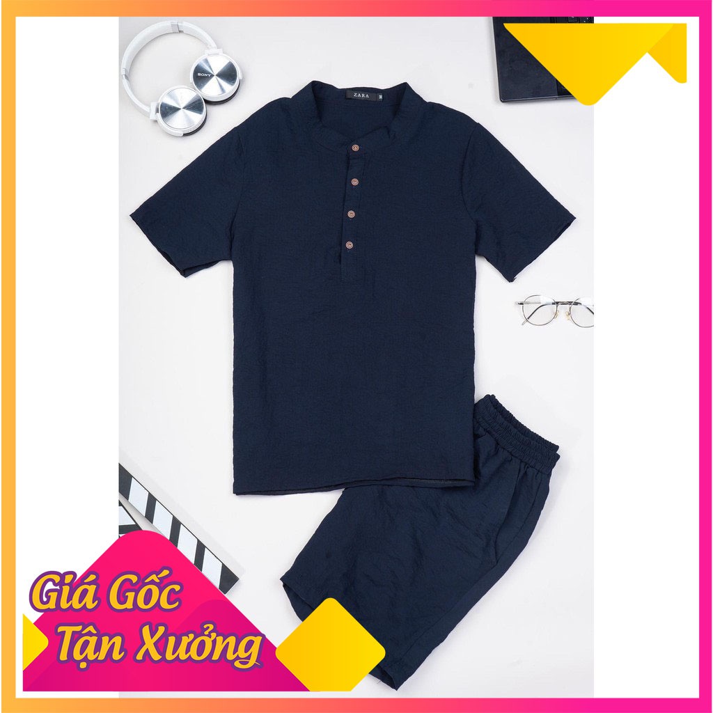(cam kết hàng chất lượng) bộ quần áo đũi nam đồ bộ mùa hè chất vải thoáng mát thấm hút mồ hôi set siêu hot 2021 | BigBuy360 - bigbuy360.vn