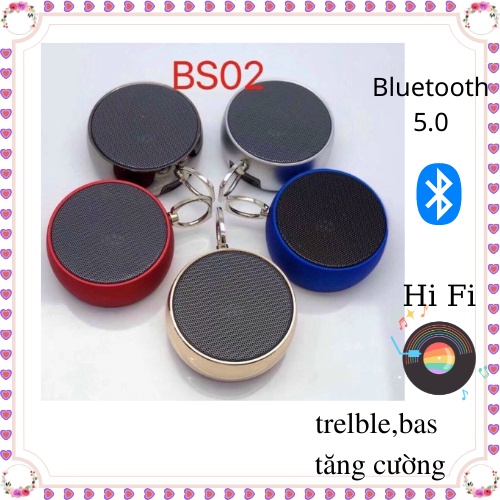 Loa bluetooth không dây BS02 hỗ trợ đọc thẻ nhớ microSB