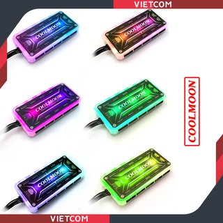 Bộ Hub Coolmoon + Điều khiển - Phiên bản mới có Led trên Hub