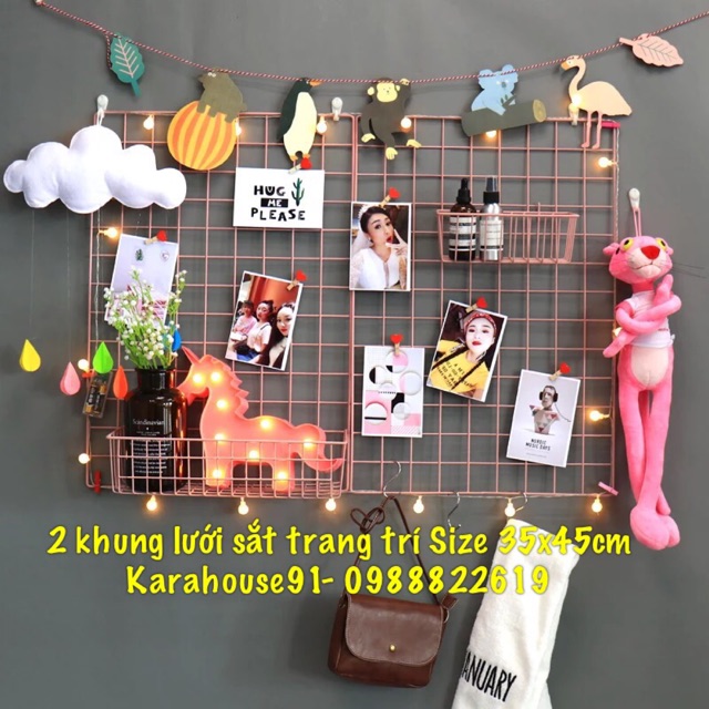 2 LƯỚI TRANG TRÍ 35x35CM VÀ 35x45CM. KHÔNG KÈM PHỤ KIỆN. Inbox chọn màu lưới. ĐEN TRẮNG HỒNG, VÀNG ĐỒNG