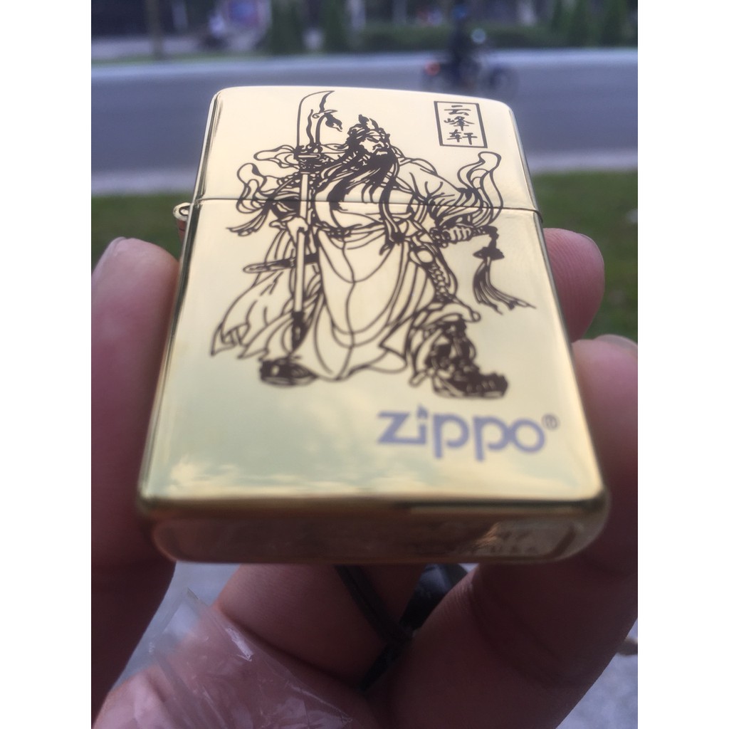 Bật Lửa ZIPPO USA Logo QUANG CÔNG