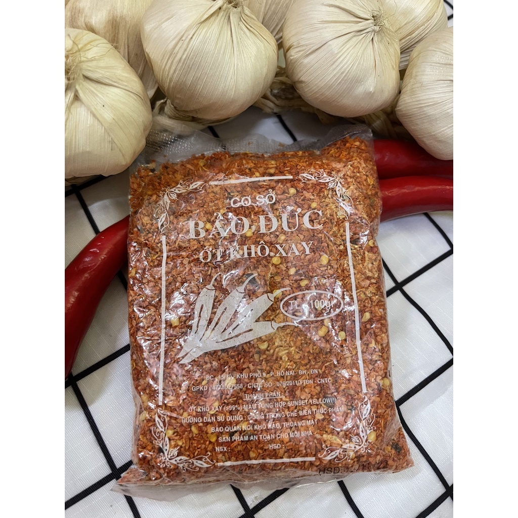 ỚT KHÔ XAY BẢO ĐỨC 100GRAM