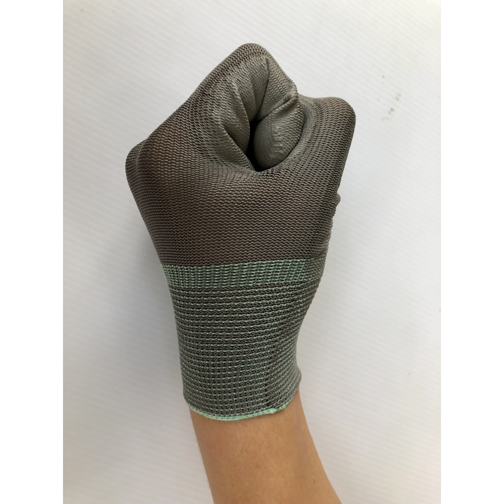 Găng tay bảo hộ lao động phủ bàn PU. Găng tay cao su. Bao tay cao su giá tốt HCM