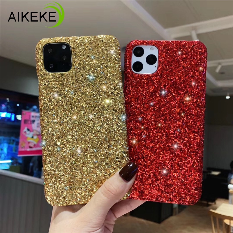 Ốp điện thoại cứng long lanh thích hợp cho iPhone 11 Pro Max XR X XS Max 7 8 6 6s Plus 5 5S SE