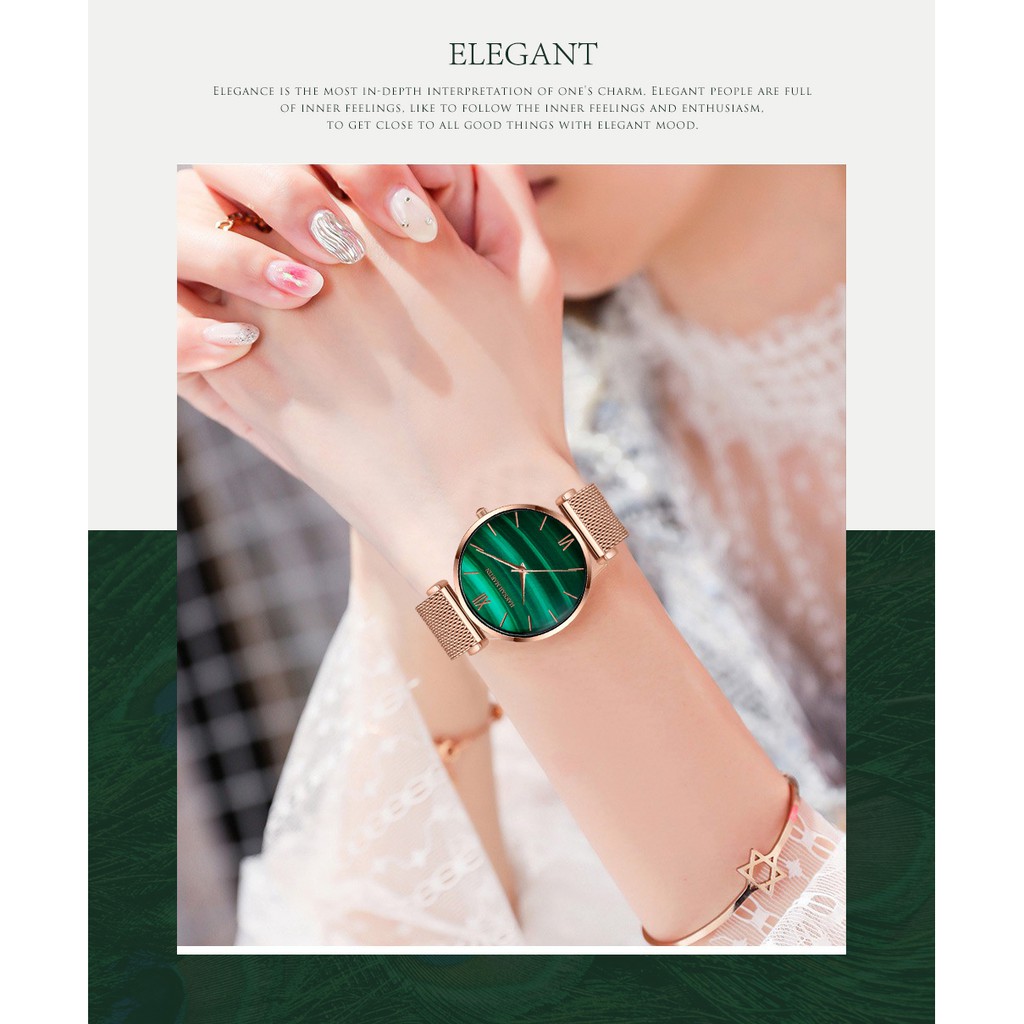 Đồng hồ nữ Hannah Martin chính hãng - Model HM-152WF - dây thép không gỉ - bảo hành 1 năm | BigBuy360 - bigbuy360.vn