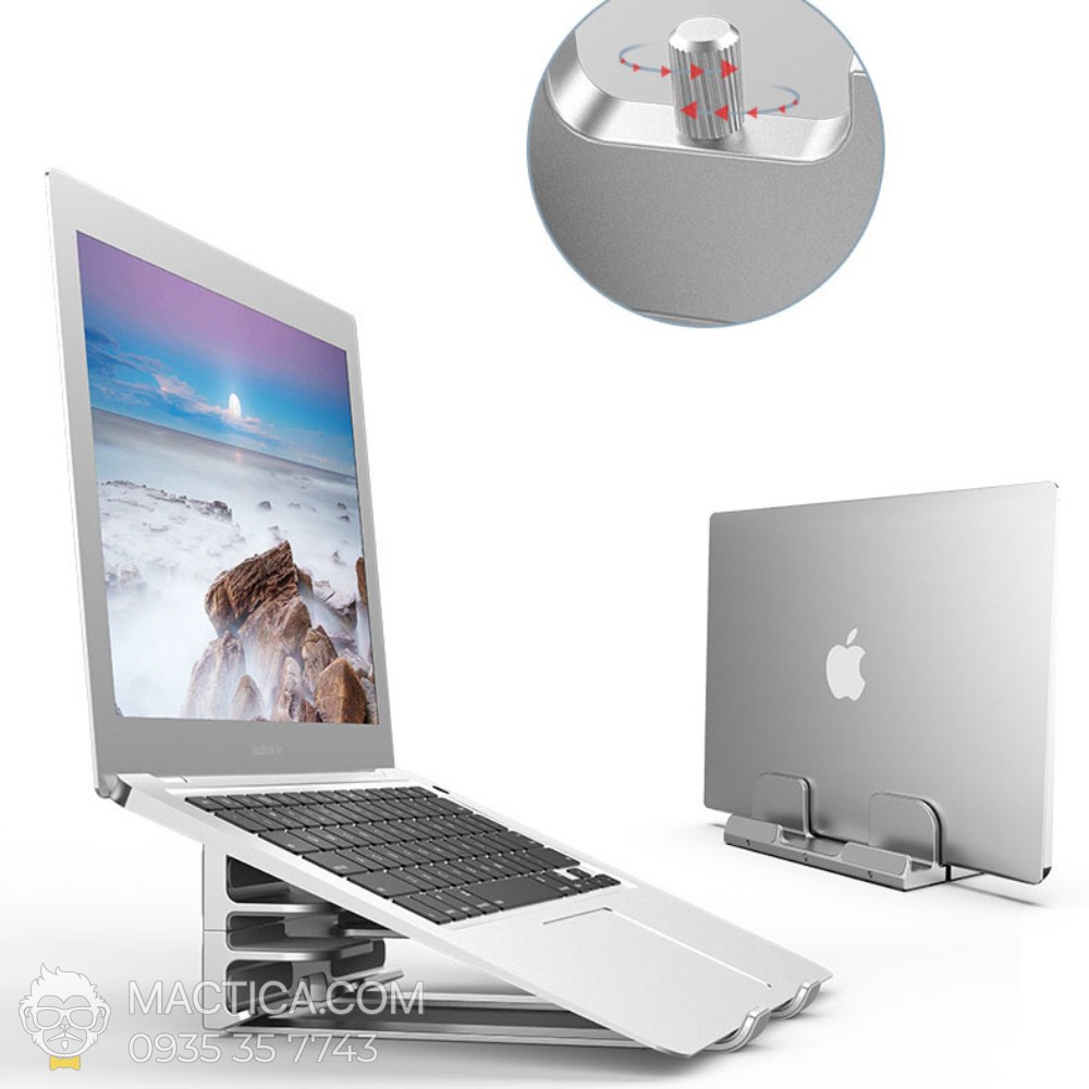 Giá Đỡ Macbook Đa Năng X1 Stand Với Khe Kẹp Dựng Đứng