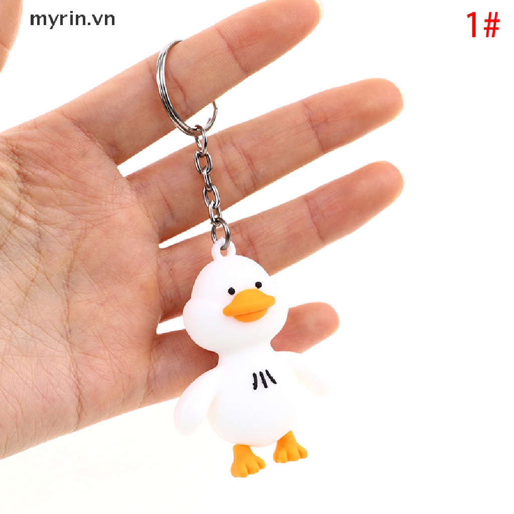 Móc Khóa Hình Vịt Con Hoạt Hình Xinh Xắn