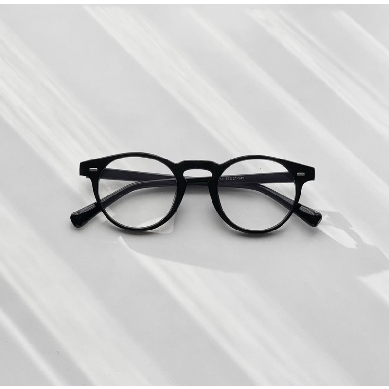 Kính giả cận, kính không độ nhựa tròn unisex 3358 chống ánh sáng xanh, UV400  Jolie eyewear