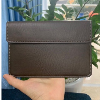 Ví da đựng giấy đăng kiểm ví da màu nâu cafe sang trọng và lịch sự