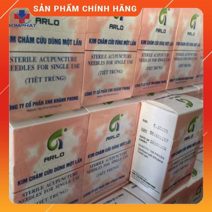 Kim châm cứu Khánh Phong [ Hộp 100 cây ]