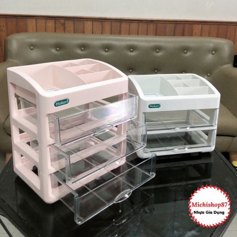 Tủ Đựng Mỹ Phẩm 2,3,4 Tầng Cao Cấp Nhựa Việt Nhật, Kệ Đựng Mỹ Phẩm, Đồ Trang Điểm Nhiều Tầng