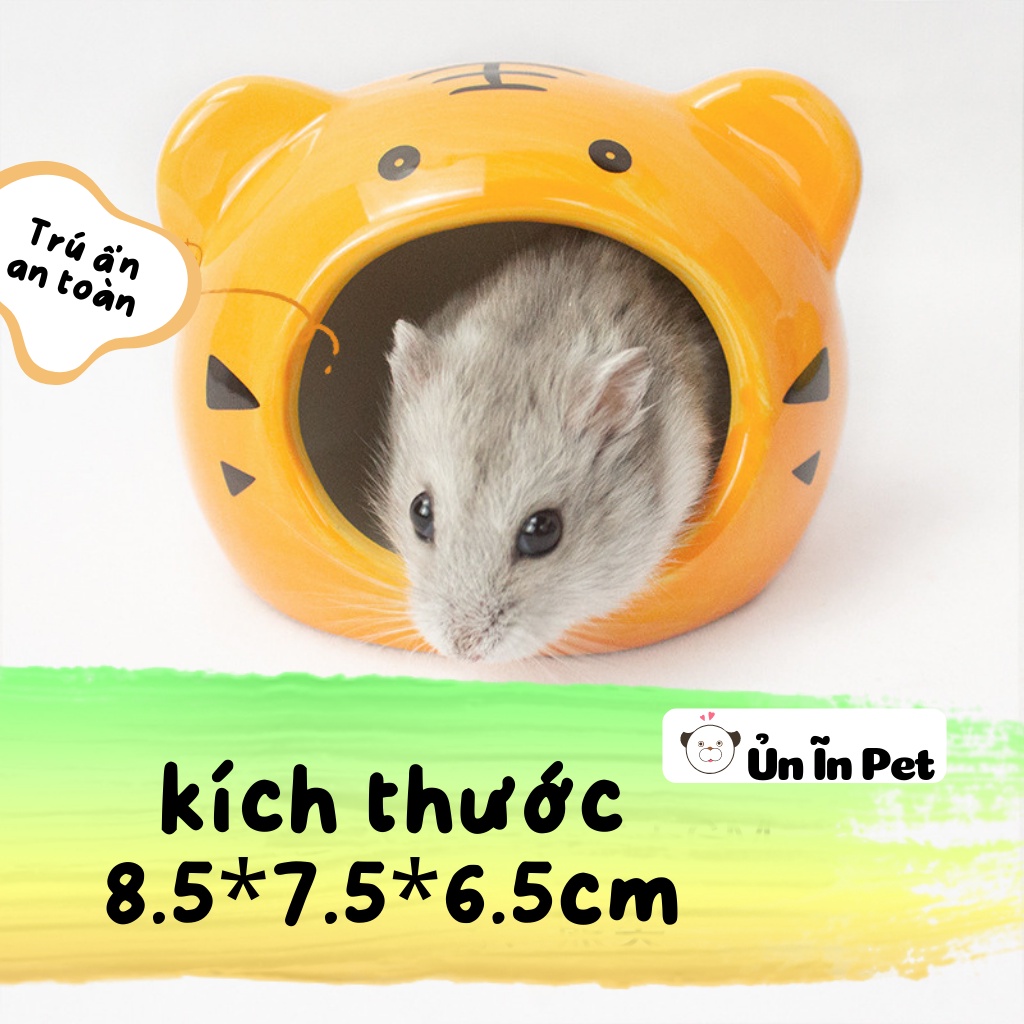 Nhà ngủ sứ hamster, HỔ NHỎ siêu mát, dễ thương