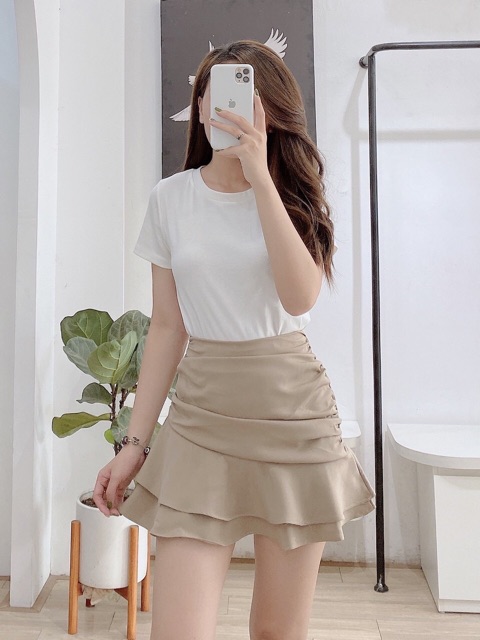 Chân váy nhún 2 màu | BigBuy360 - bigbuy360.vn