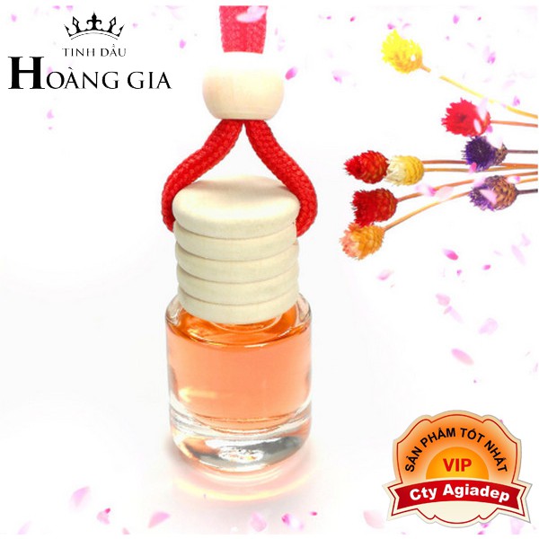 Tinh dầu thiên nhiên cao cấp Hoàng Gia (The Royal) - Bản hình trụ dây treo 5ml (trong nhà oto xe hơi) - nhiều mùi