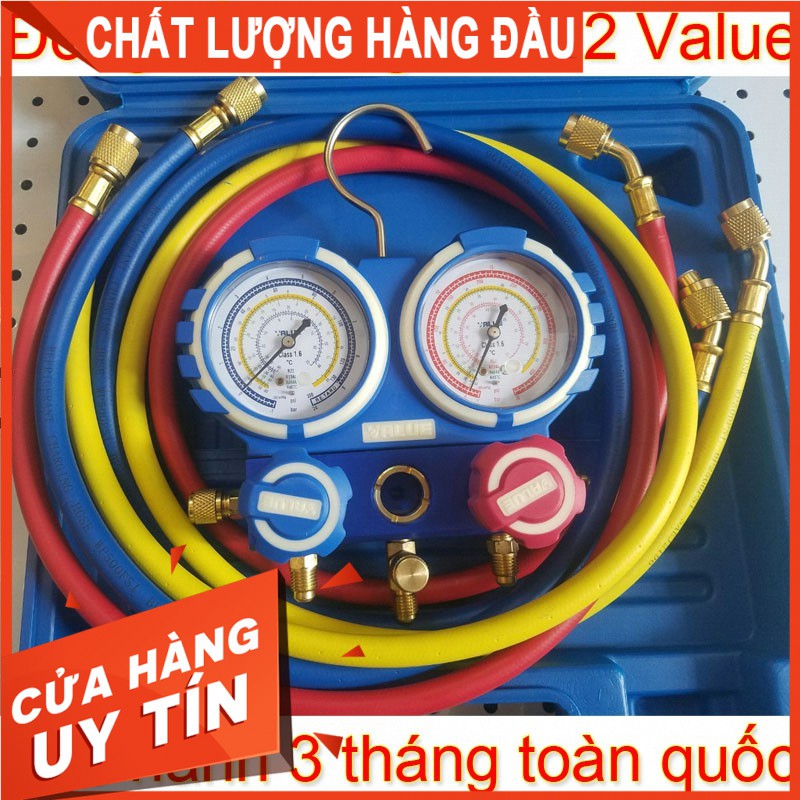 Bộ đồng hồ nạp gas lạnh R22 Value chính hãng, độ bền cao, bảo hành 3 tháng toàn quốc