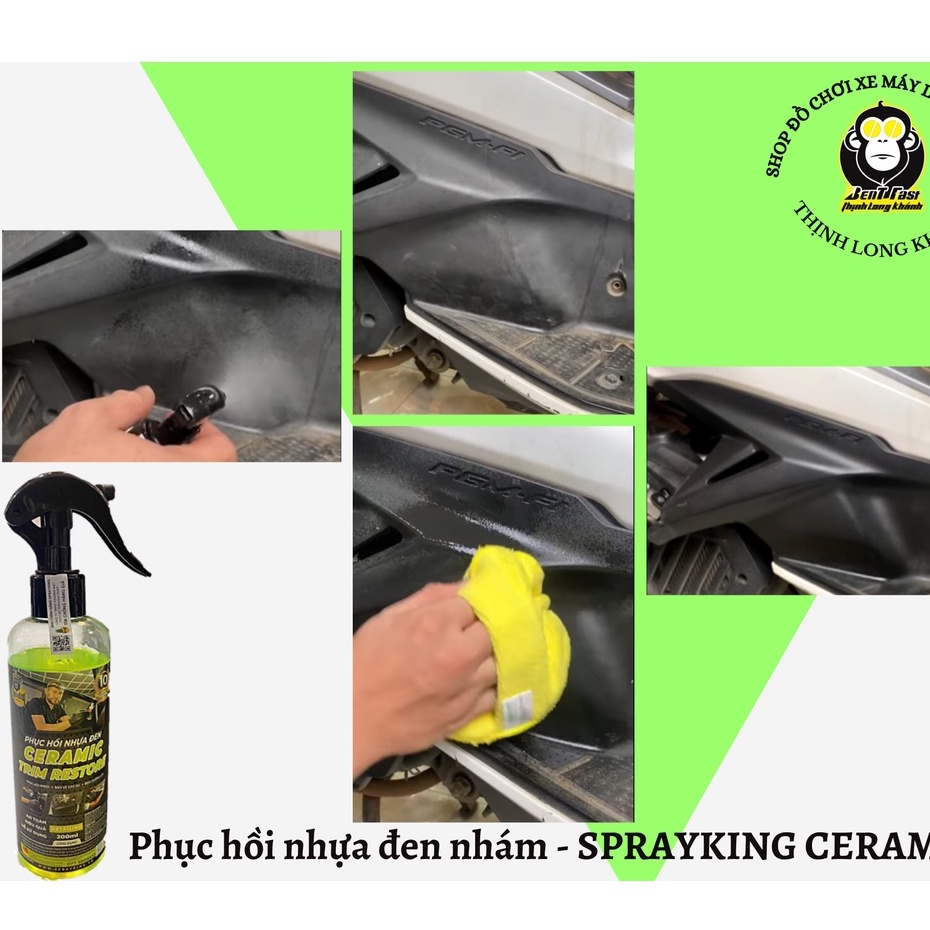 Phục hồi nhựa đen nhám - SPRAYKING CERAMIC