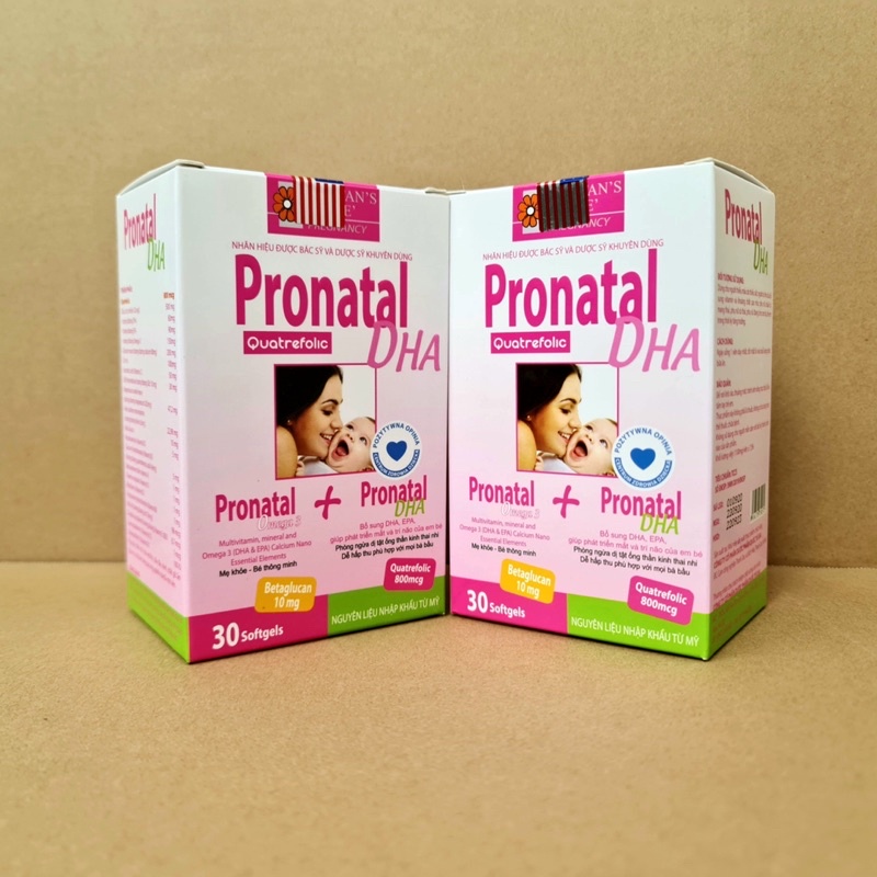 Pronatal DHA bổ sung vitamin khoáng chất cho mẹ bầu