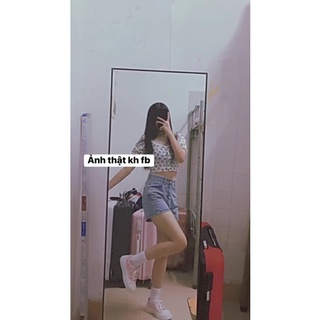 quần short  cạp cao viền ren ( kèm ảnh thật và video)