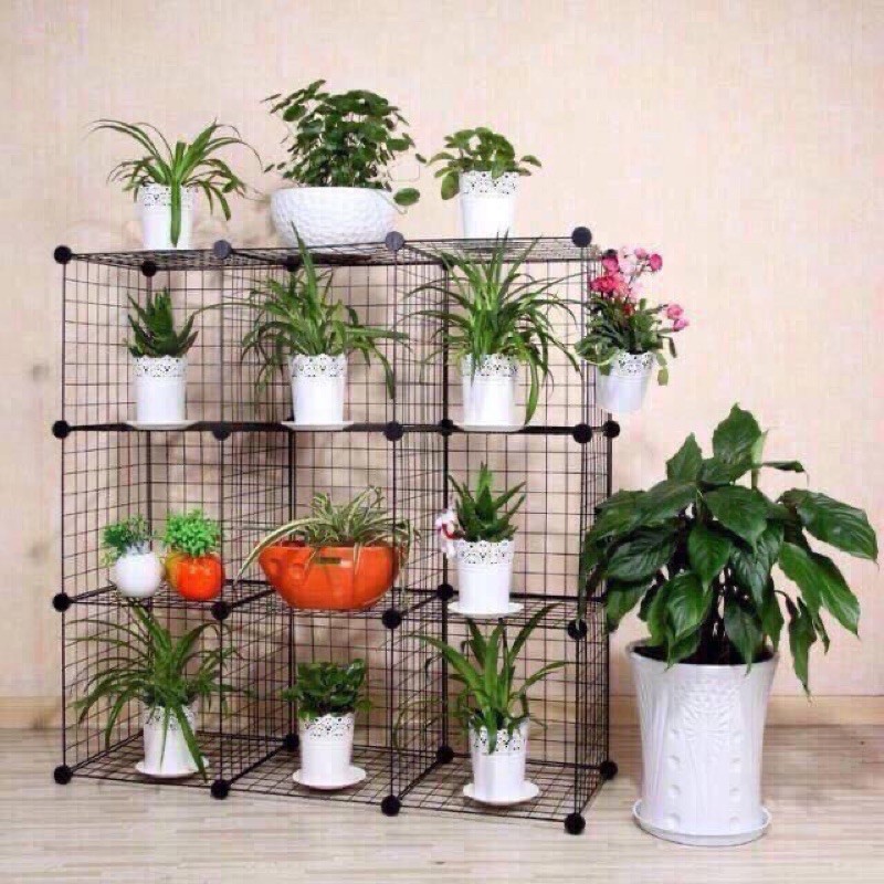 { BÁN LẺ THEO TẤM } Tủ lưới lắp ghép thép thông minh đa năng để decor văn phòng, trưng bày và trang trí theo ý thích