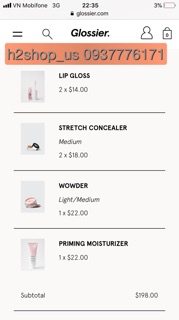 [Bill Mỹ ] Kem che khuyết điểm Glossier