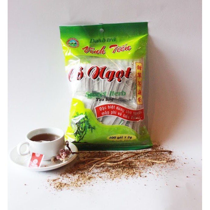 Trà Cỏ Ngọt Túi Lọc Tiện Dụng 100 Gói