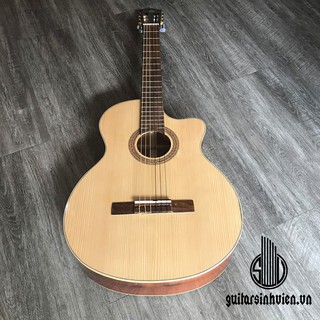 Mua Đàn guitar classic SV-C2 Gỗ thịt nguyên tấm - Có ty chống cong - Tặng 6 phụ kiện - Âm vang âm chơi được lâu năm