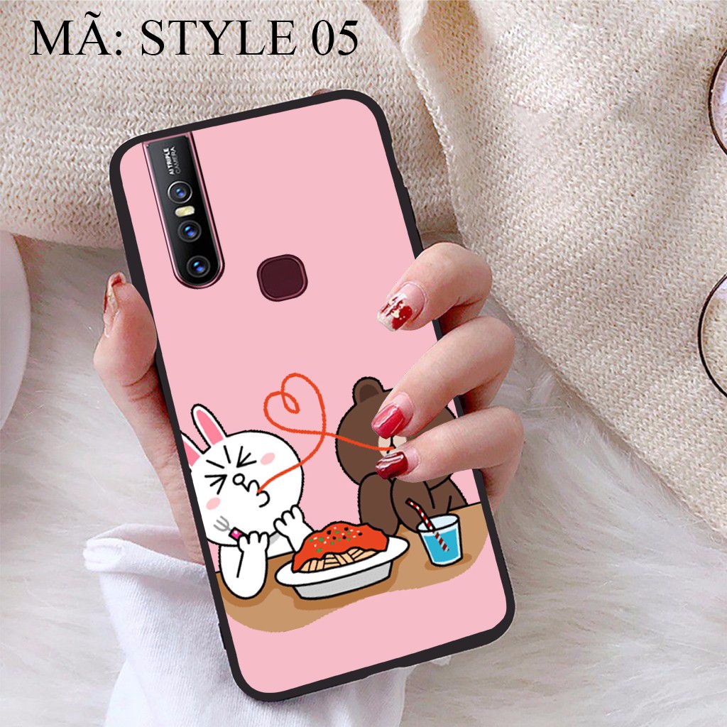 Ốp lưng Vivo V15 viền dẻo TPU BST Phong cách