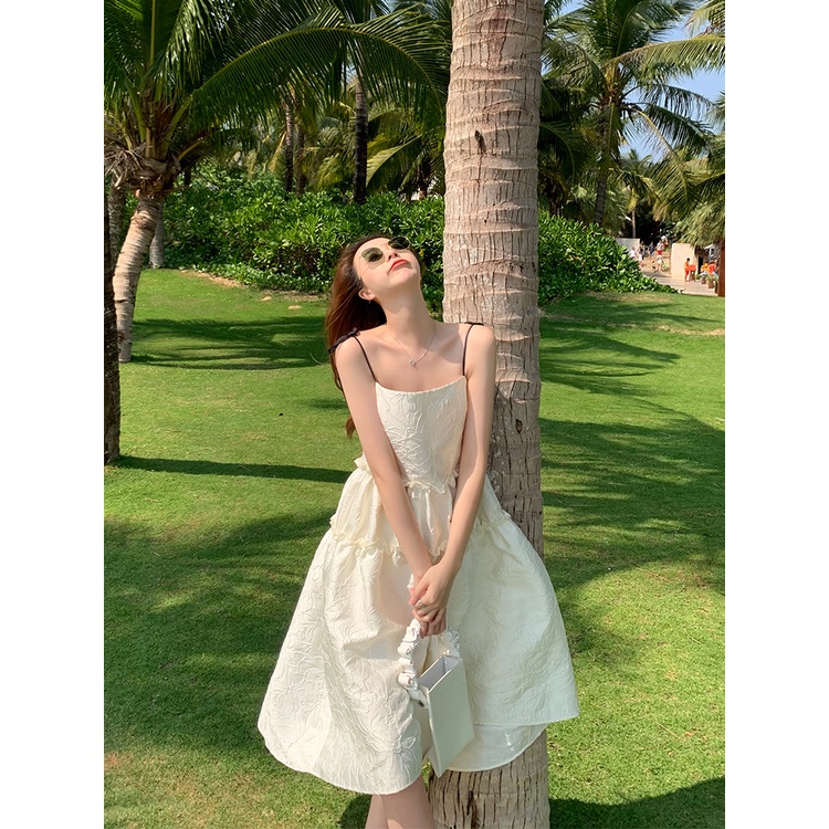 Jane Đầm xòe dự tiệc hoa gân nổi kiểu Pháp sang trọng quyến rũ 4 ảnh feelback cuối