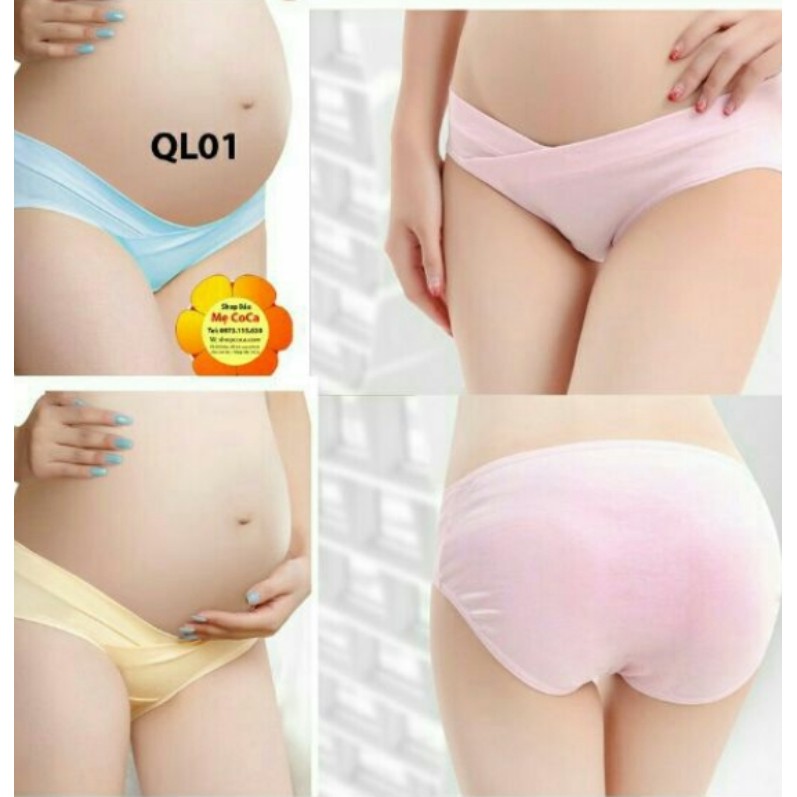 Quần chíp bầu cạp chéo, quần lót bầu cạp chéo (Giao màu ngẫu nhiên)