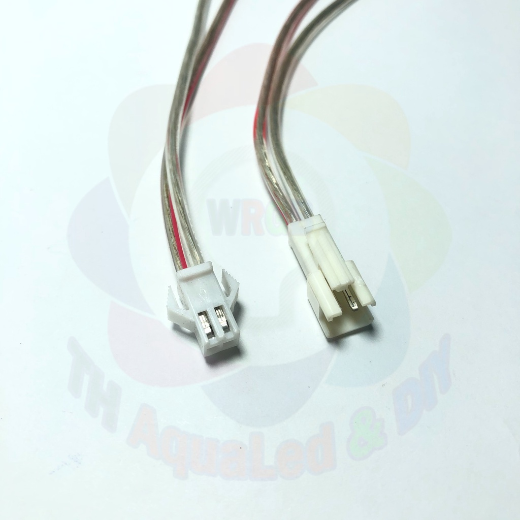 Jack gài SM âm dương trắng 2x0.5mm2, kết nối nhanh thiết bị đầu ra