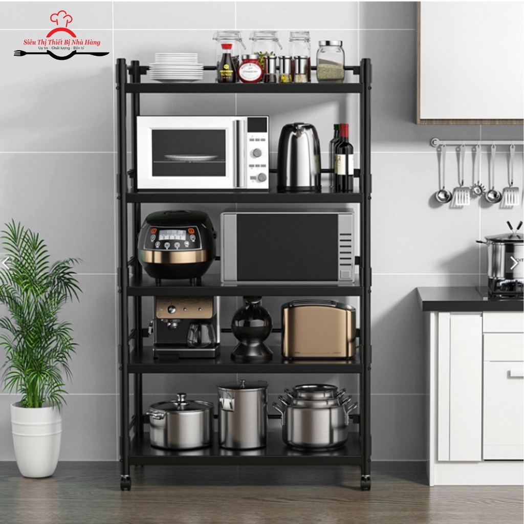 Kệ Để Đồ Nhà Bếp Đa Năng,Kệ Inox, Kệ Bắt Ốc Cố Định Có Bánh Xe, Kệ Đựng Đồ Lò Vi Sóng, Giá Để Đồ Đa Năng,...