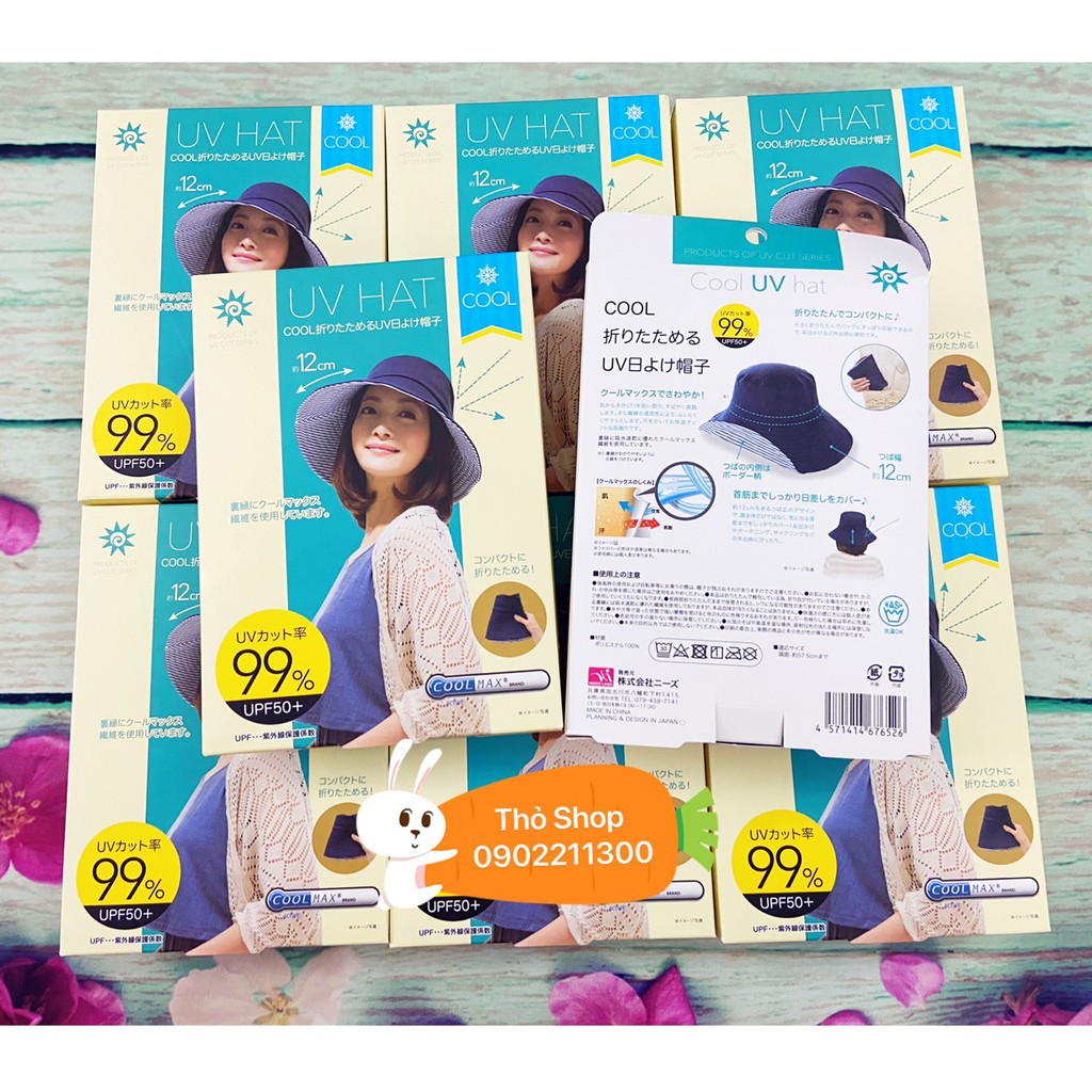 Mũ 2 mặt chống nắng Nhật Bản 100% chống tia UV 99%