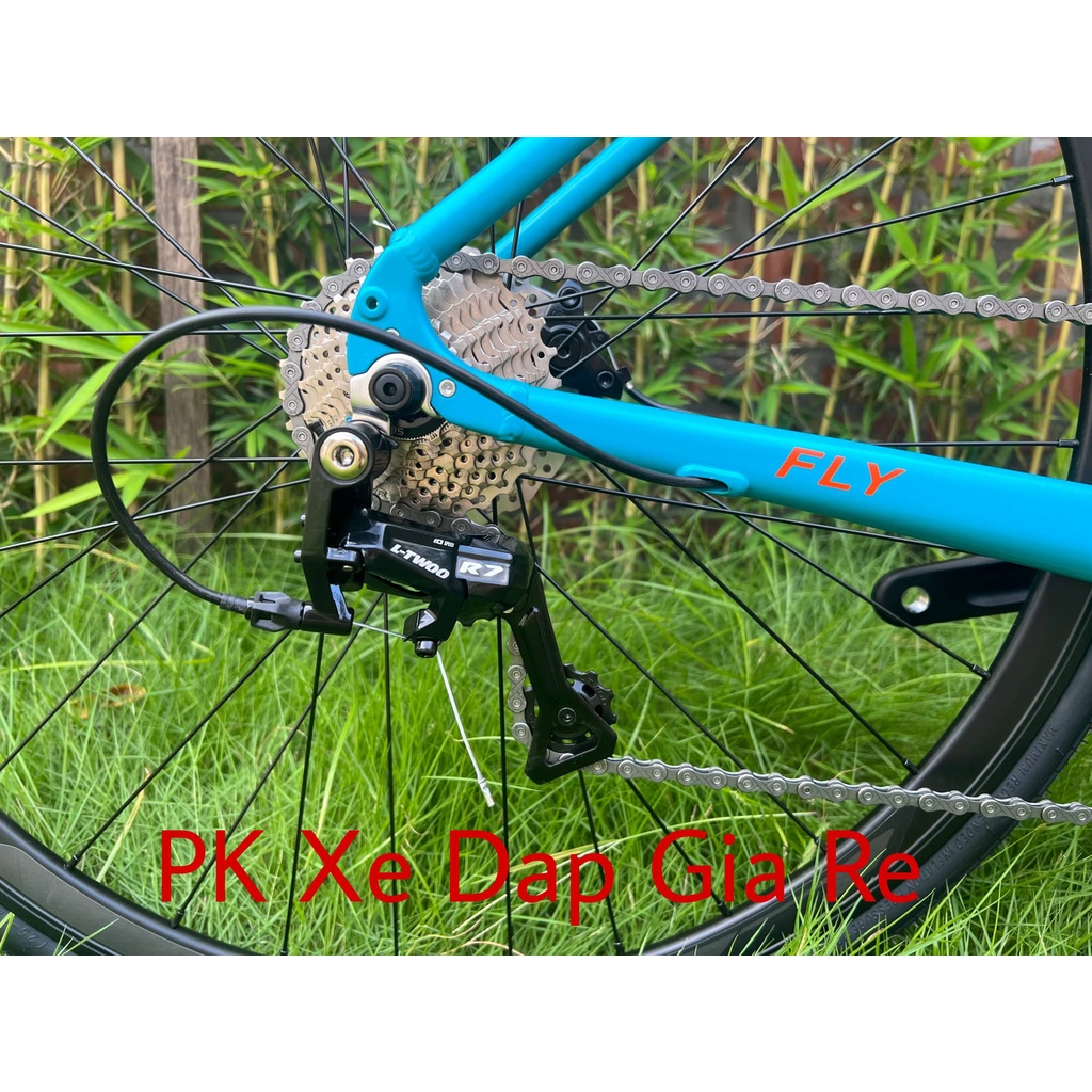Xe đạp Touring LIFE FLY, Xe đạp LIFE FLY, Khung nhôm không mối hàn, dây cáp âm khung, Group LTWOO R7 (2x10-20 tốc độ)
